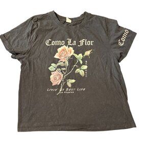 Como‎ La Flor Graphic T-Shirt XL By La Luna selena quintanilla